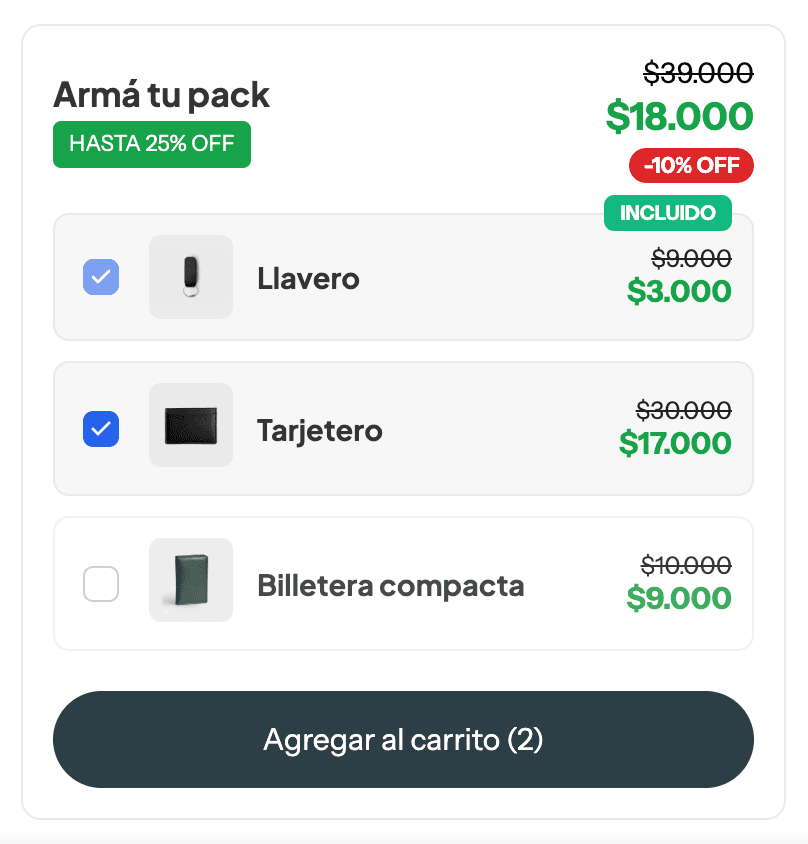 Pack Complementario