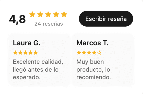 Reseñas de Clientes